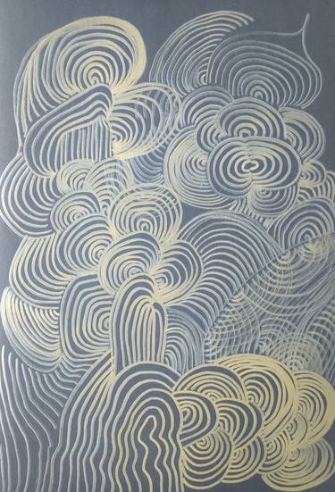 Original Abstract Expressionism Abstract Drawings by Daria Magda Błażek