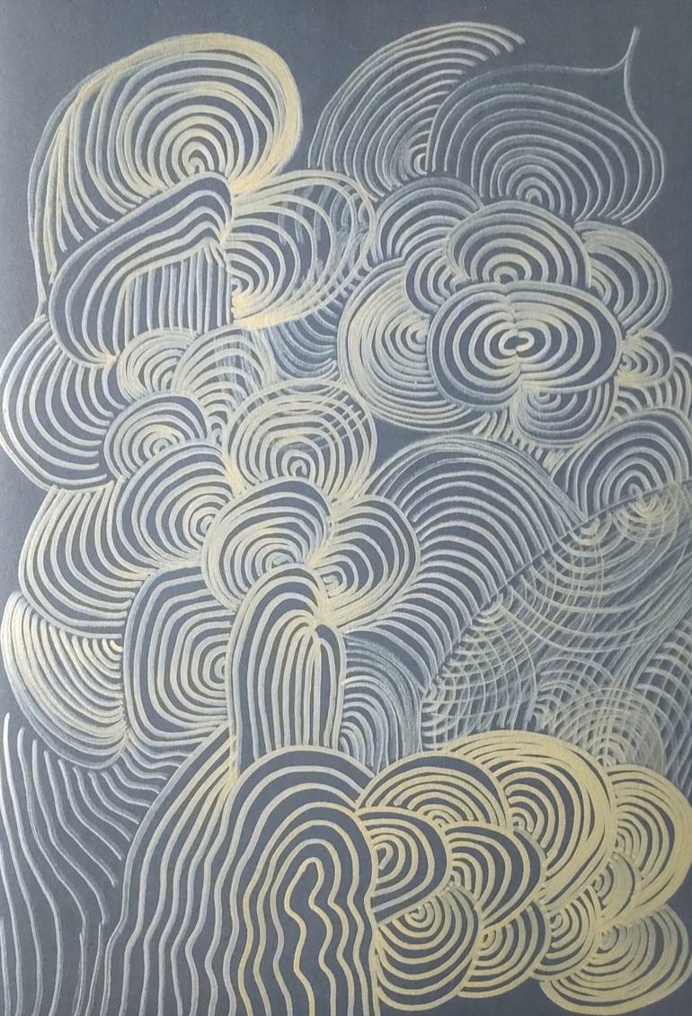 Original Abstract Expressionism Abstract Drawings by Daria Magda BłAżEk