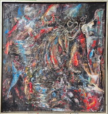 Original Abstract Painting by Taçlan Görgün
