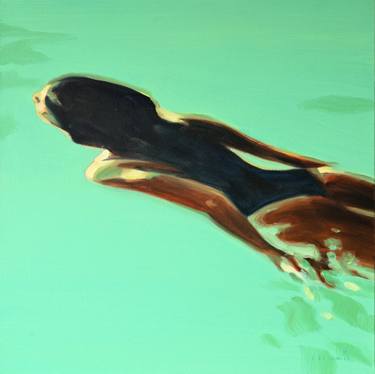 Original Figurative Beach Paintings by Elizabeth Lennie
