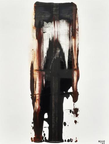 Original Abstract Expressionism Abstract Painting by Heinz Hego Goevert