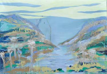 Original Conceptual Landscape Paintings by Monika Vitanyi