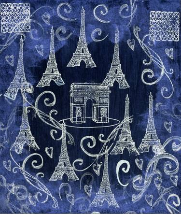 Original Conceptual Cities Mixed Media by Tamarra Tamarra