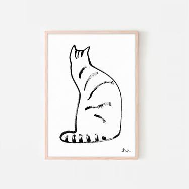 Original Conceptual Cats Drawings by Jenea Kaitaz