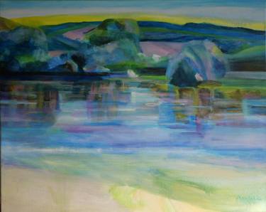 Original Abstract Expressionism Nature Painting by Agata Lis