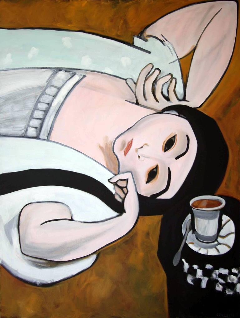 Original Impressionism People Paintings by David Colleen