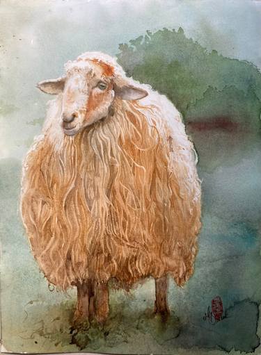 Original Figurative Animal Painting by Marie-Helene Stokkink
