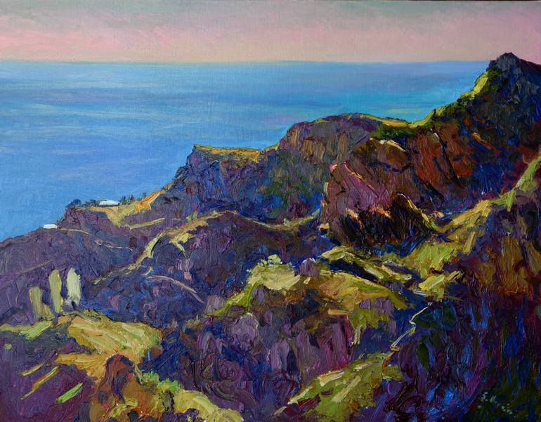 Print of Expressionism Seascape Paintings by Suren Nersisyan
