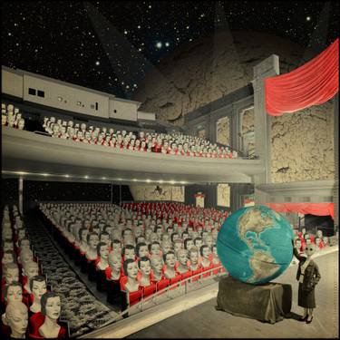 Original Contemporary Outer Space Collage by Yiannis Roussakis
