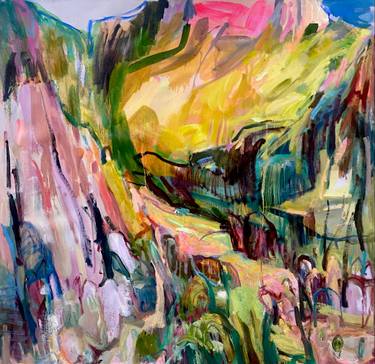 Original Abstract Expressionism Landscape Painting by Polly Bagnall