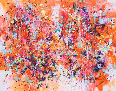 Original Abstract Expressionism Abstract Paintings by Marta Zawadzka