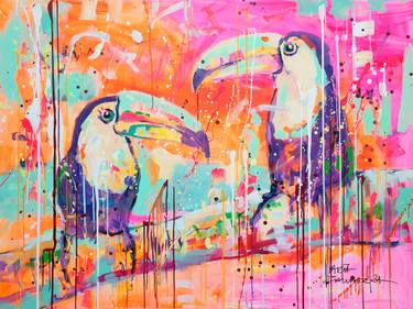 Original Abstract Animal Paintings by Marta Zawadzka