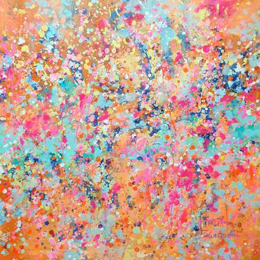 Original Abstract Expressionism Abstract Painting by Marta Zawadzka