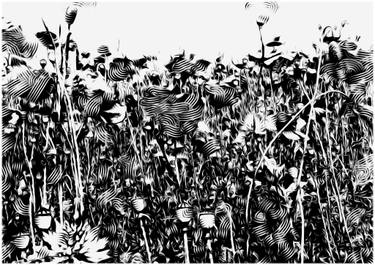 Original Impressionism Floral Mixed Media by Ton Van Velsen