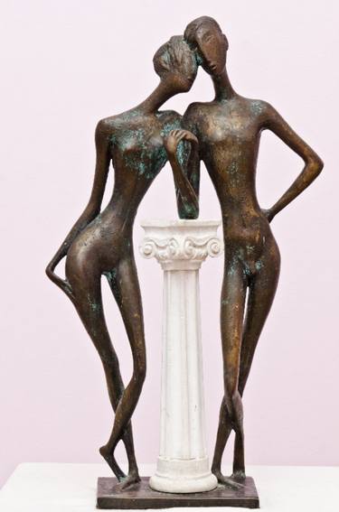 Original Figurative Erotic Sculpture by Zakir Akhmedov