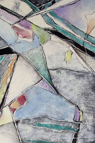 Original Abstract Expressionism Abstract Painting by Carla Raadsveld