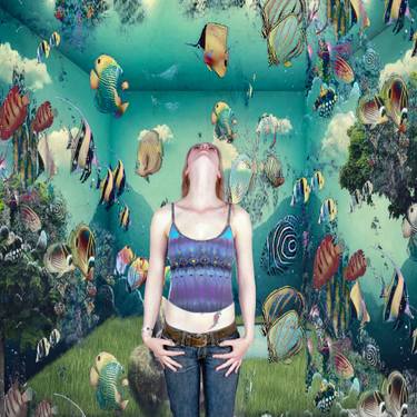 Original Expressionism Fantasy Mixed Media by Geert  Lemmers
