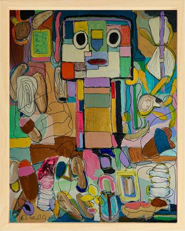 Original Abstract Expressionism Abstract Painting by Geert  Lemmers