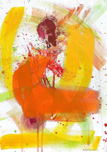 Original Minimalism Abstract Painting by Dina Zakman