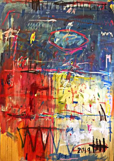 Original Abstract Expressionism Abstract Paintings by Eddie Love