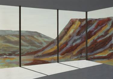 Original Abstract Architecture Paintings by Jessica Rae Ecker
