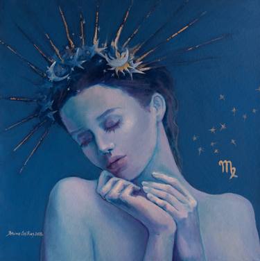 Original Figurative Classical mythology Paintings by Dorina Costras