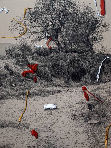 Original Realism Outer Space Drawings by Ximo Gascón