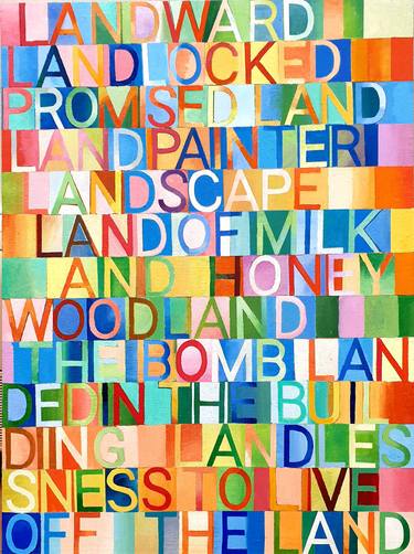 Print of Conceptual Typography Paintings by Ximo Gascón
