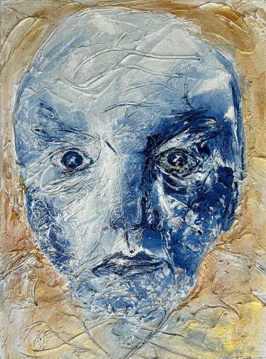 Original Conceptual Men Mixed Media by Joyce Ann Burton-Sousa