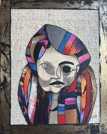 Original Conceptual Women Mixed Media by Joyce Ann Burton-Sousa