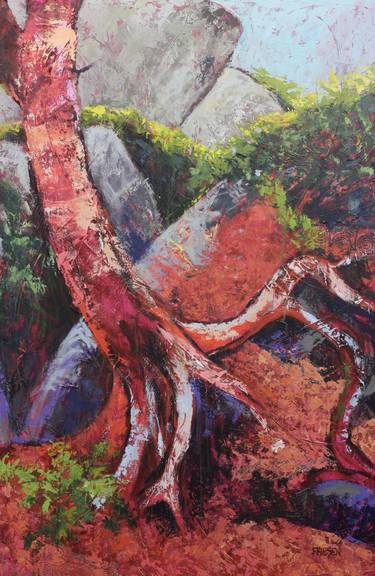 Print of Impressionism Tree Paintings by Holly Friesen