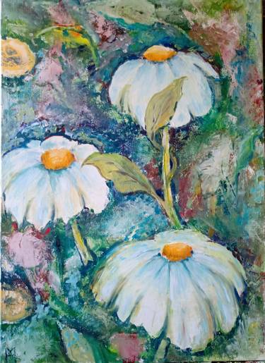 Original Illustration Floral Painting by Margriet Van Hees
