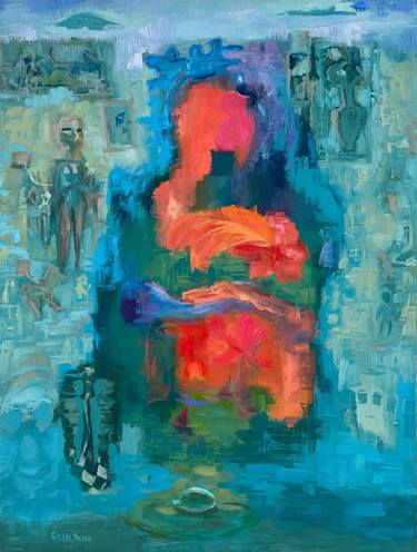 Original Conceptual Love Painting by Geeta Yerra