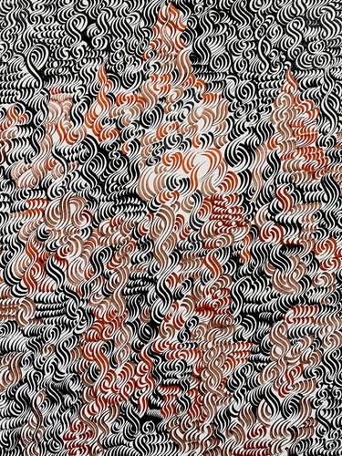 Original Abstract Botanic Drawings by Ken Resen