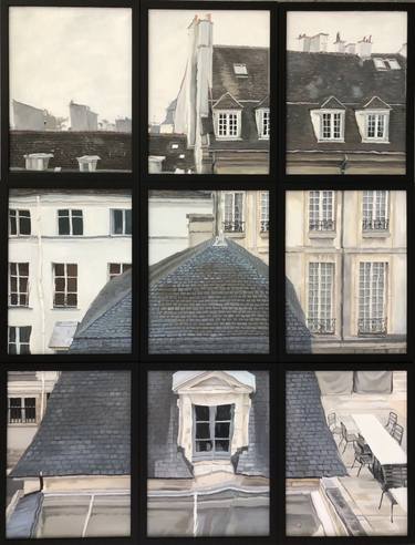 Original Documentary Architecture Paintings by Sherry Xiaohong Chen