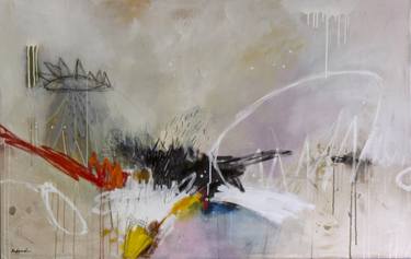 Original Abstract Expressionism Abstract Paintings by Behzad Tabar