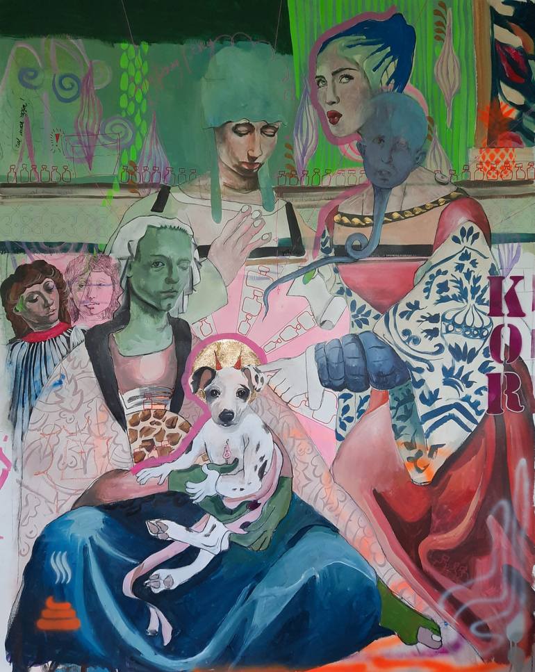 Original Portraiture People Paintings by Romy Van Rijckevorsel