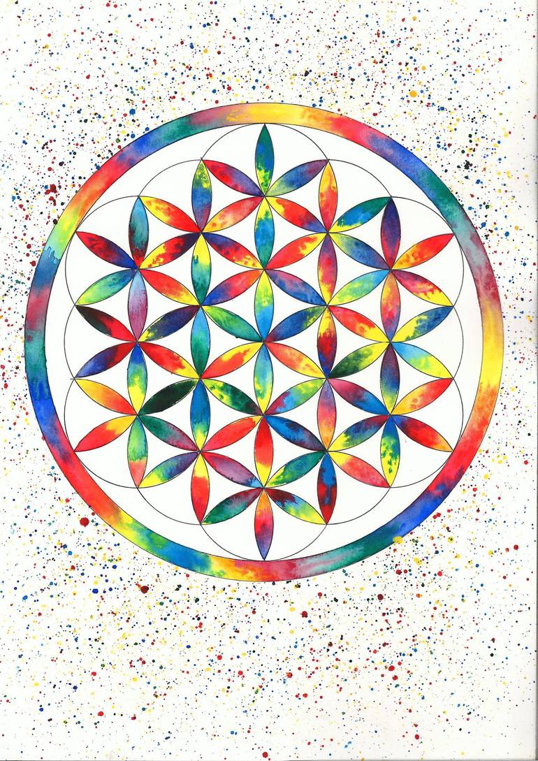 Flower of Life Painting by Tatyana Bondareva | Saatchi Art