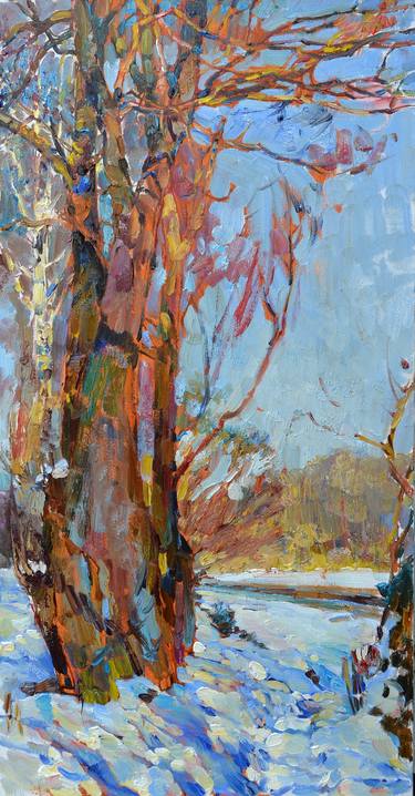 Original Abstract Tree Paintings by Andrii Kutsachenko