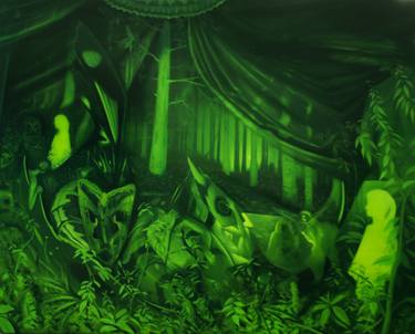 Original Figurative Nature Paintings by Adrian Caicedo