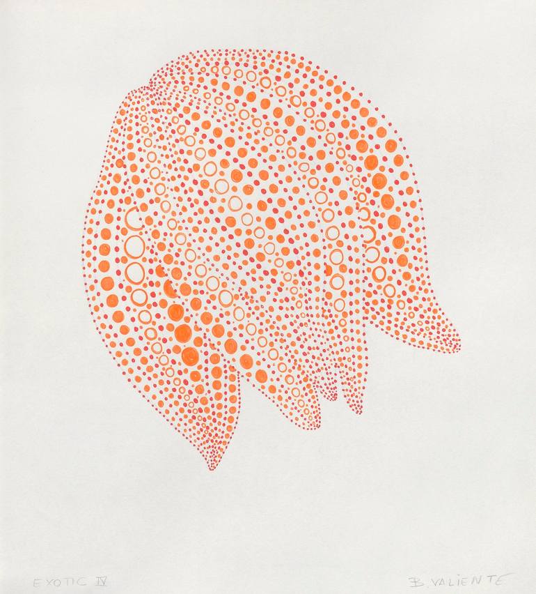 Original Art Deco Botanic Drawings by Beatriz Valiente