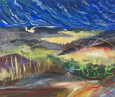Original Abstract Expressionism Landscape Printmaking by Gillian Redwood