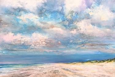 Original Abstract Expressionism Seascape Painting by W Van De Wege