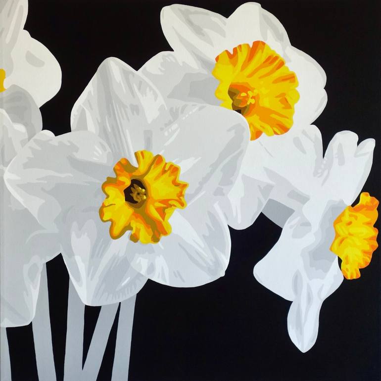 Original Minimalism Floral Paintings by Susan Porter