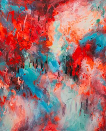 Original Abstract Expressionism Abstract Mixed Media by Tijana Titin
