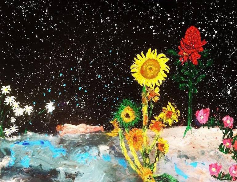 Print of Abstract Expressionism Floral Paintings by Carol Barroso