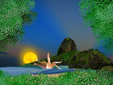 Original Conceptual Time Mixed Media by Clarice Linden