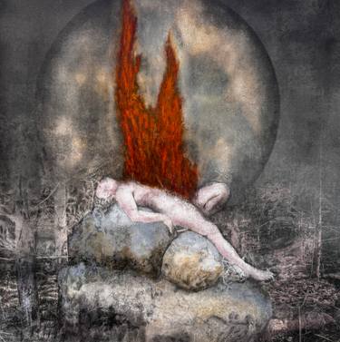 Original Symbolism Men Mixed Media by Brian Barrer
