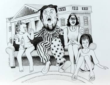 Original Figurative Political Drawing by Jeff Turner