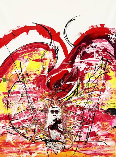 Original Abstract Expressionism Cinema Collage by Frida B
